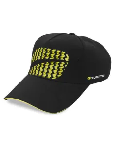 Logo Cap Black Tubertini – Cappello Tecnico Nero con Visiera e Regolazione Nuca per Pesca Sportiva Cappelli Tubertini