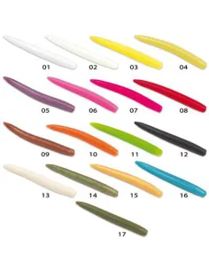 Seika SK Trout Straight Worm 65mm 2,23g – Vermone Soft Rotante ad Alta Attrazione per Trota Lago Siliconici Seika