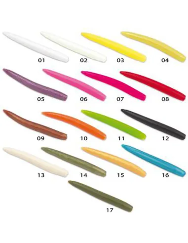 Seika SK Trout Straight Worm 65mm 2,23g – Vermone Soft Rotante ad Alta Attrazione per Trota Lago Siliconici Seika