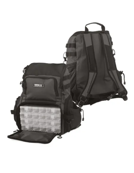 Seika Zaino Climber – Zaino da Pesca Itinerante con 4 Scatole Modulari e Trasporto Canne Zaini Seika