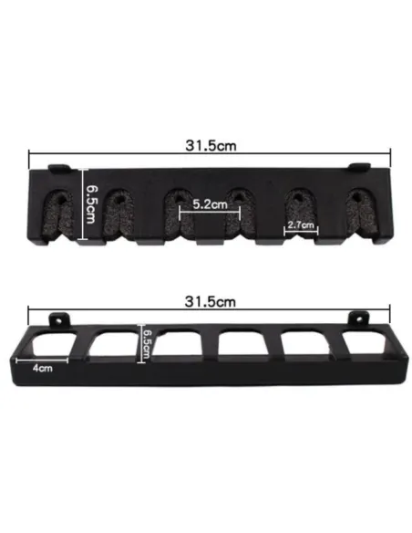 Kolpo Wall Mounted Fishing Rod Holder with EVA Foam and Screws Included – Space-Saving Stand