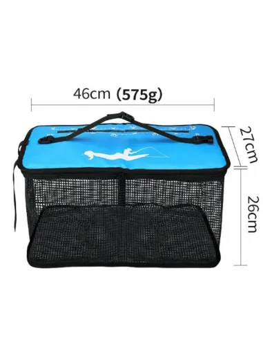 Kolpo Borsa Galleggiante Forata per Pesce Vivo 46×27×26 cm per Barca e Kayak Secchielli Porta Vivo Kolpo