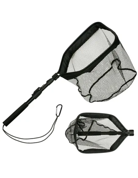 Kolpo Tactical Landing Net Teleadjustable Foldable Spinning with EVA Handle and Hook