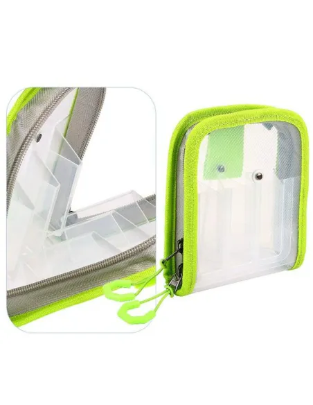 Kolpo Astuccio Porta Totanare Rigido con Zip 15×12.8×3.8 cm – Custodia Jig e Artificiali Porta esche Kolpo
