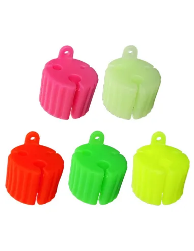 Kolpo Ferma Canne Spinning/Feeder a 3 Scomparti – 5 Colori, Blocco Sicuro 36×27 mm Foderi porta canne Kolpo