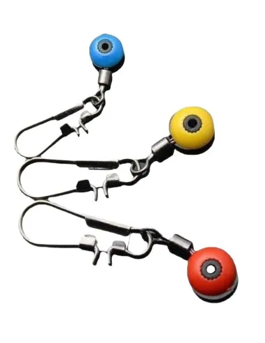 Kolpo Rolling Swivel with Snap Hook and Bead – Sliding Attachment S/M/L Pack of 5