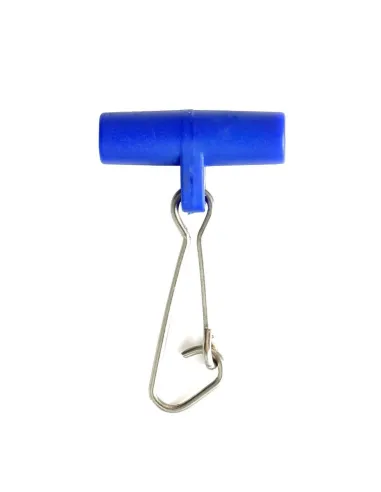 Kolpo Connector con Moschettone e Tubicino – Attacco per Terminale, Piombo, Galleggianti - 5pz Girelle Kolpo