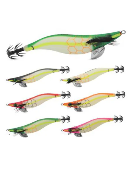 Seika Luna Verde EGI Ultra Shallow 3.0 – Slow Sinking Egi Glow UV with T-Layer Hooks for Cephalopods