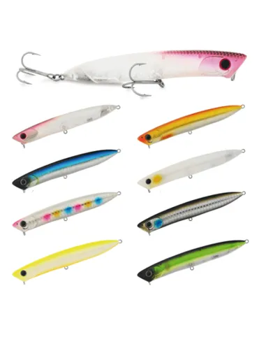 Seika WTD Jake 110 15g – Walking the Dog ad Alta Attrattività con Bocca Vibrante e Rattle HF Popper Seika