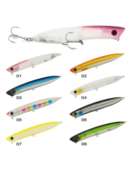 Seika WTD Jake 110 15g – Walking the Dog ad Alta Attrattività con Bocca Vibrante e Rattle HF Popper Seika
