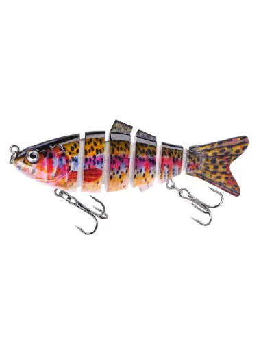 Kolpo FLEXOR Articulated Lure 10 cm 17 g – Realistic Swimming, Anti-Salt, K-Brutale Treble Hooks