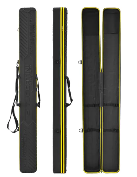 Tubertini Hard Shell Pole – Custodia Rigida Professionale Roubasienne Kit con Tasche Velcro Foderi porta canne Tubertini