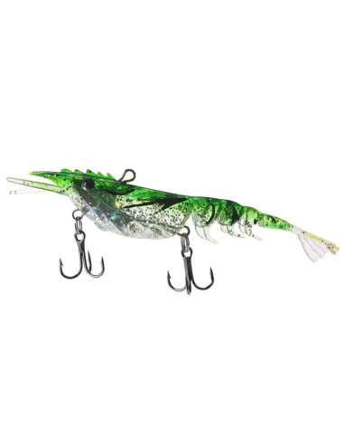 Kolpo Natural ShrimFlex 10.5 cm 11 g – Gambero Gommato 3D, Super Realistico con Doppia K-Brutale Siliconici Kolpo