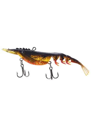 Kolpo Natural ShrimFlex 10.5 cm 11 g – Gambero Gommato 3D, Super Realistico con Doppia K-Brutale Siliconici Kolpo
