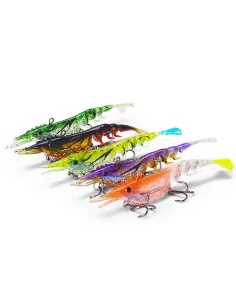 Kolpo Natural ShrimFlex 10.5 cm 11 g – 3D Rubberized Shrimp, Super Realistic with Double K-Brutal