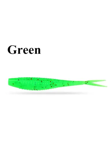 Kolpo VIPERBAIT 7 cm 1.7 g – 3PCS-Esca Gommata con Coda Vibrante per Bass, Spigola e Luccio Siliconici Kolpo