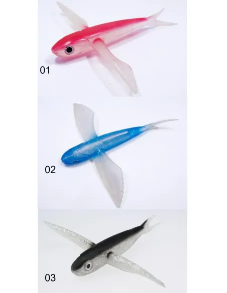Kolpo Fly Fish 17 cm – Rubberized Flying Fish Lure for Trolling Tuna and Large Predators