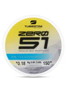 Tubertini Filo da Pesca 051 Porti e Scogliere 150m – Monofilo Clear Morbido ed Elastico per il Mare Monofili Tubertini