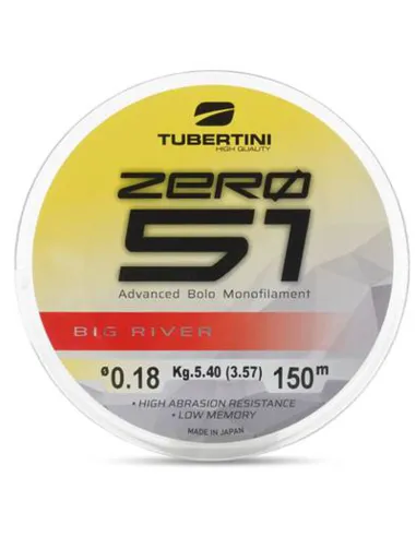 Tubertini Fishing Line 051 Big River Black 150m – High Resistance Monofilament, Heavy Lines and Strong Currents