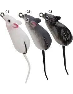 Kolpo RealMouse 5cm 10g – Softbait Topwater a Forma di Topo per Bass, Lucci e Siluri Popper Kolpo 2