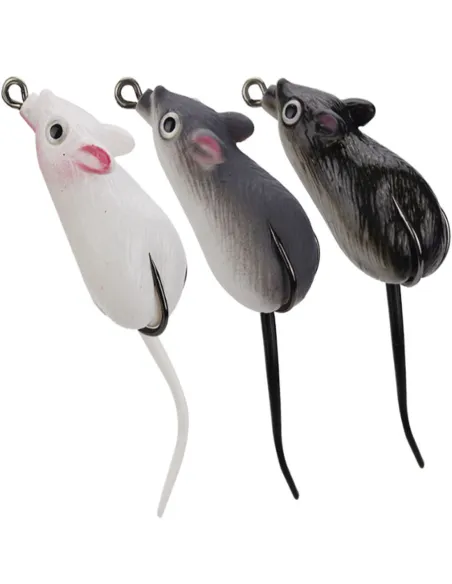 Kolpo RealMouse 5cm 10g – Softbait Topwater a Forma di Topo per Bass, Lucci e Siluri Popper Kolpo