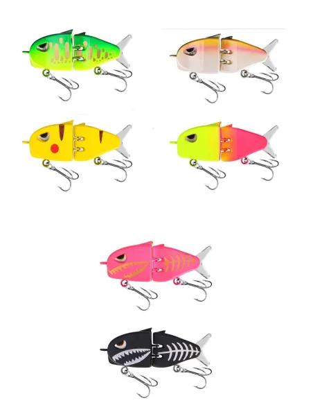 Kolpo RaptorJoint 6cm 6g – Jointed Lure with Soft Vibrating Tail for Predators