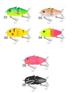 Kolpo RaptorJoint 6cm 6g – Artificiale Snodato con Coda Soft Vibrante per Predatori Esche Artificiali Minnow Kolpo 2