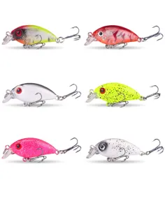 Kolpo BabyShiner 7 cm 5.9 g – Artificiale Minnow con Doppia Ancoretta per Predatori Mare/Lago/Fiume Esche Artificiali Minnow ...