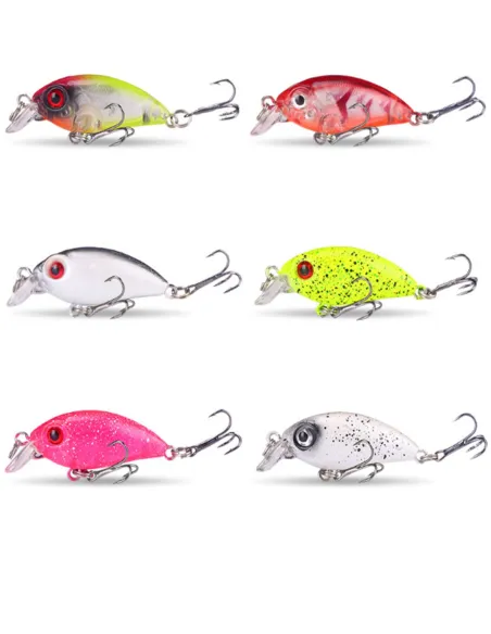 Kolpo BabyShiner 7 cm 5.9 g – Artificial Minnow with Double Treble Hook for Sea/Lake/River Predators
