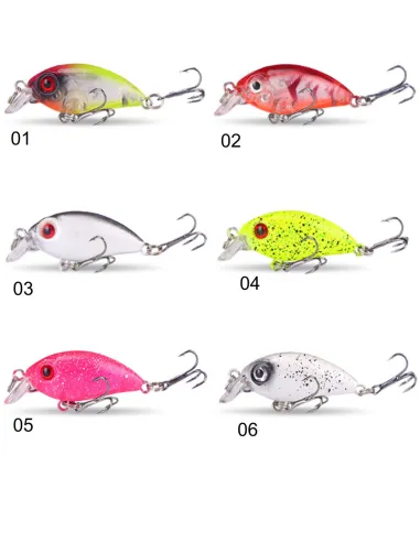 Kolpo BabyShiner 7 cm 5.9 g – Artificial Minnow with Double Treble Hook for Sea/Lake/River Predators