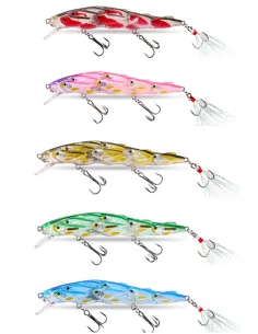 Kolpo PileJerk 11 cm 14 g – Artificiale Realistico con Branco Disegnato e Doppia Ancoretta Esche Artificiali Minnow Kolpo