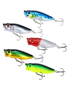 Kolpo BoosterPop 6.5 cm 8.5 g – Popper Galleggiante ad Alta Schiumata per Predatori Mare Lago Fiume Popper Kolpo