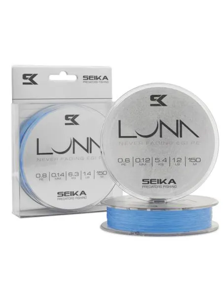 Seika Tubertini Luna Egi PE – 8X Super Strong Braid for Eging 150m, Anti-Abrasion with Adaptive Color