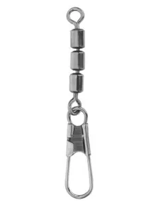 Tubertini TB 8074 Girella Tripla con Moschettone – Misure 6/8/10, Alta Portata, Confezione da 3 pz Girelle Tubertini