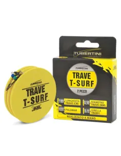 Tubertini Trave T-Surf 180 cm – Montatura Professionale Surfcasting con Girelle TB6001 e Nodo Palomar Home Tubertini
