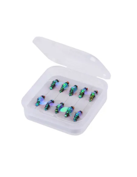 Kolpo Set of 10 Natural Sinking Flies – Super Realistic, Highly Effective Artificial Flies