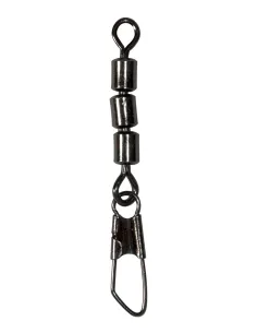 Maver Triple High Speed Swivel with Snap Hook – Maximum Twist Relief and Quick Terminal Change