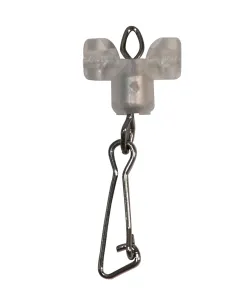 Maver Attacco Scorrevole con Moschettone 5pz – Supporto per Pasturatori e Piombi Anti-Garbuglio Girelle Maver