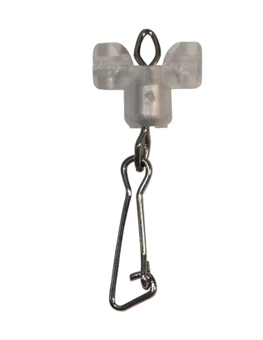 Maver Attacco Scorrevole con Moschettone 5pz – Supporto per Pasturatori e Piombi Anti-Garbuglio Girelle Maver