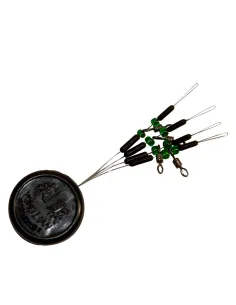 Maver Trave Rapido 4pz – Snodi Scorrevoli per Travi Surf Casting e Bolentino con Attacco a Bandiera Stopper Maver