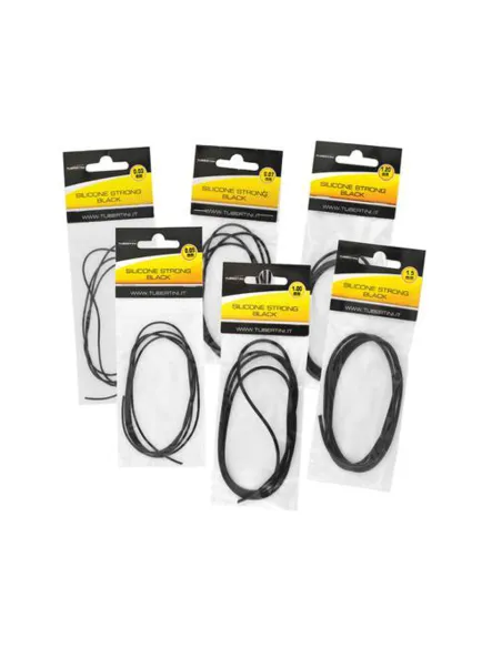 Tubertini Silicone Strong Black – Tubetti in Silicone Extra Strong per Galleggianti e Finali 1mt Tubini Guaine Silicone e Pvc...