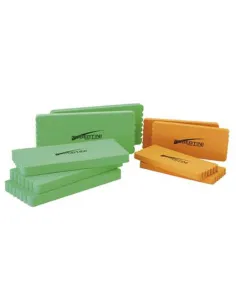 Tubertini EVA Volpi – Tavoletta Avvolgilenza con 6 Scanalature | Orange 14×6×1 cm – Green 18×8×1.5 cm Avvolgilenza Tubertini