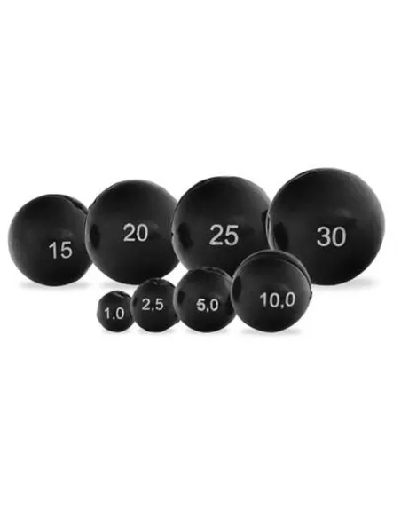 Tubertini Pellettoni Sfera Black – Spherical Split Leads, Various Weights, Technical and Professional Fishing