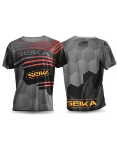 SEIKA T-Shirt Caribe Tecnica da Pesca – Traspirante, Asciugatura Rapida, 100% Poliestere Tshirt da pesca Seika