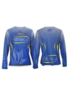 SEIKA Long Sleeve Predator Technical Fishing Shirt – Breathable, Quick Drying, 100% Polyester