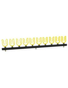 Tubertini Appoggia Canne Tulip 10 Posti – Supporto Laterale Antivento per Roubaisienne, Kit Pesca Rulli e Rod Rest Tubertini