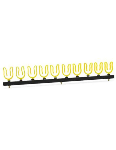 Tubertini Tulip Rod Rest for 10 Rods – Windproof Side Support for Roubaisienne, Fishing Kit