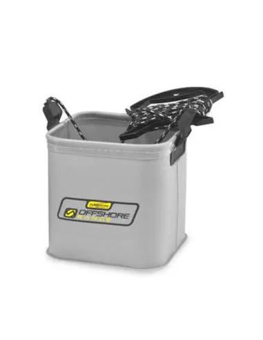 Tubertini Offshore Secchiello SQ – Secchiello Quadrato Pieghevole con Corda 3 m, Ideale per Pastura e Acqua Secchi Porta Past...