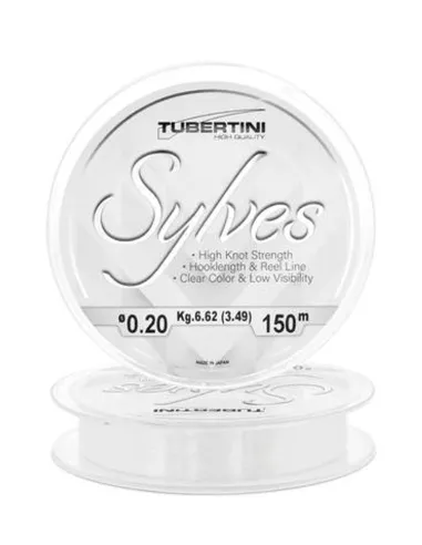 Tubertini Sylves 150 mt – Monofilo Fluorocarbon 100% Giapponese, Alta Resistenza, Scorrevole e Leggero Monofili Tubertini