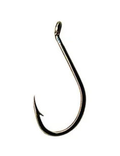 Tubertini SERIE 180 – Amo Bronzato con Gambo Lungo e Curvatura Antislamatura (Varie Misure) Ami Occhiello da Pesca Tubertini